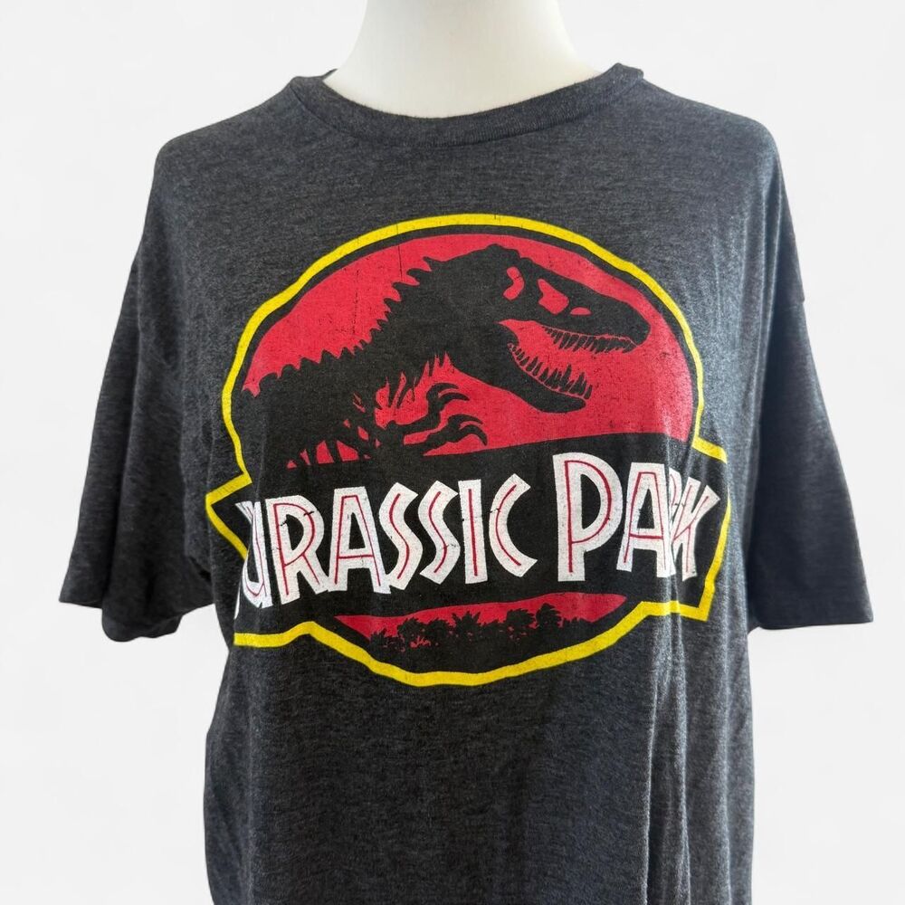 Jurassic Park T-shirt with black dinosaur graphic